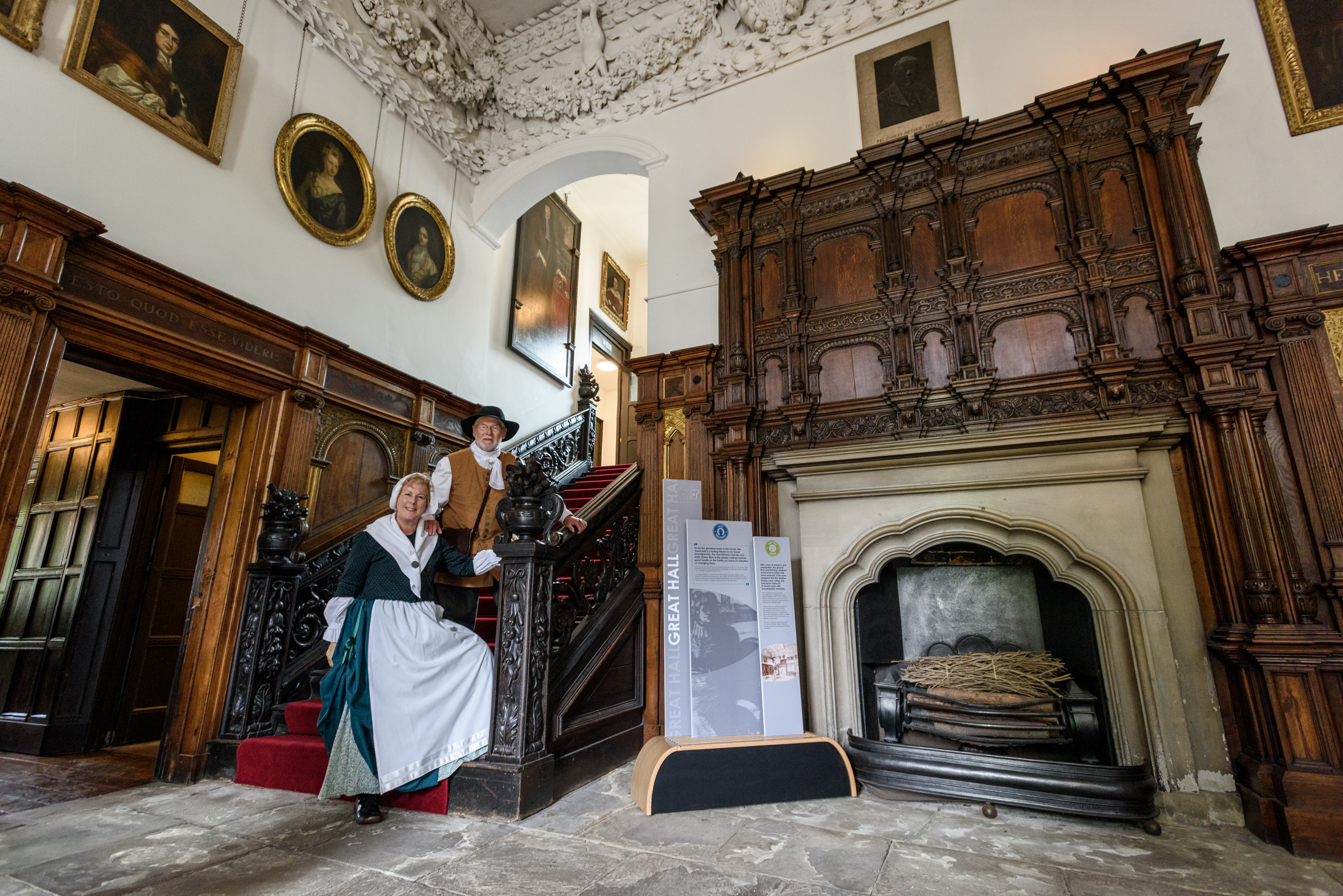 The Great Hall inside Astley Hall