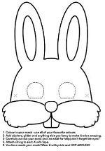Bunny Mask Template